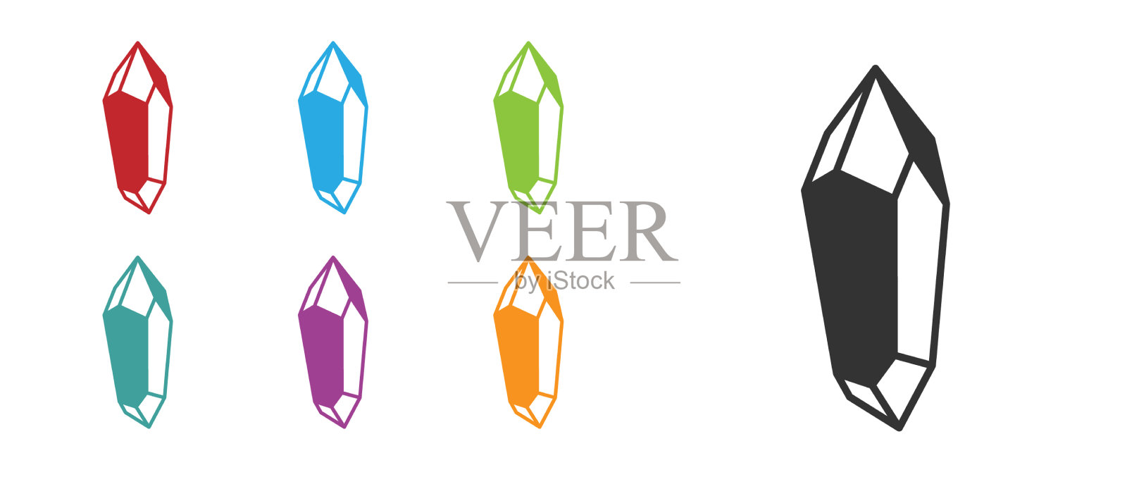 黑色魔法石像孤立在白色上插画图片素材