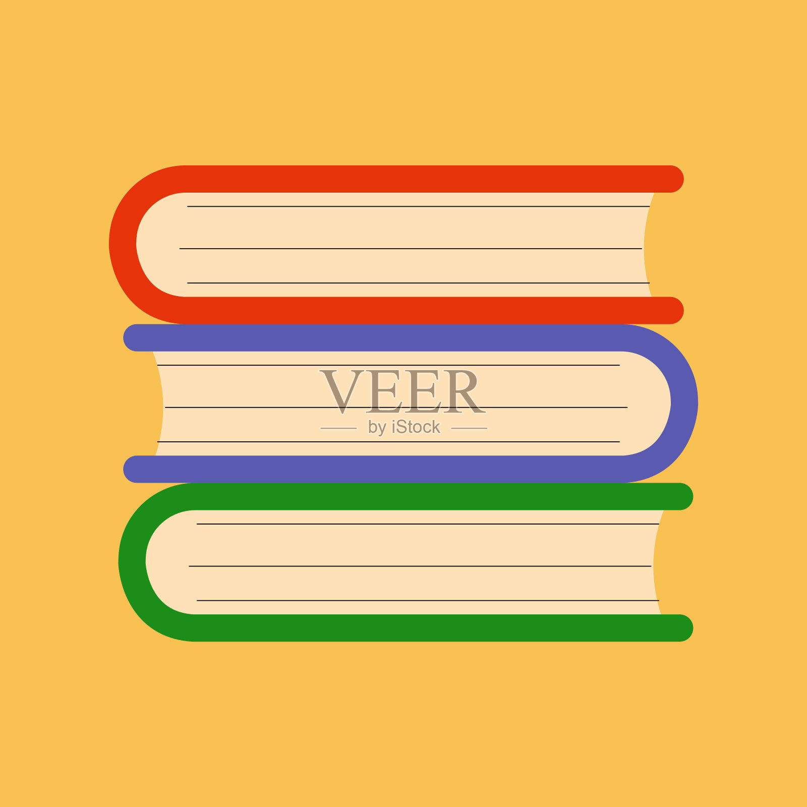 一套3d教材彩色卡通设计插画。学习和教育理念。插画图片素材