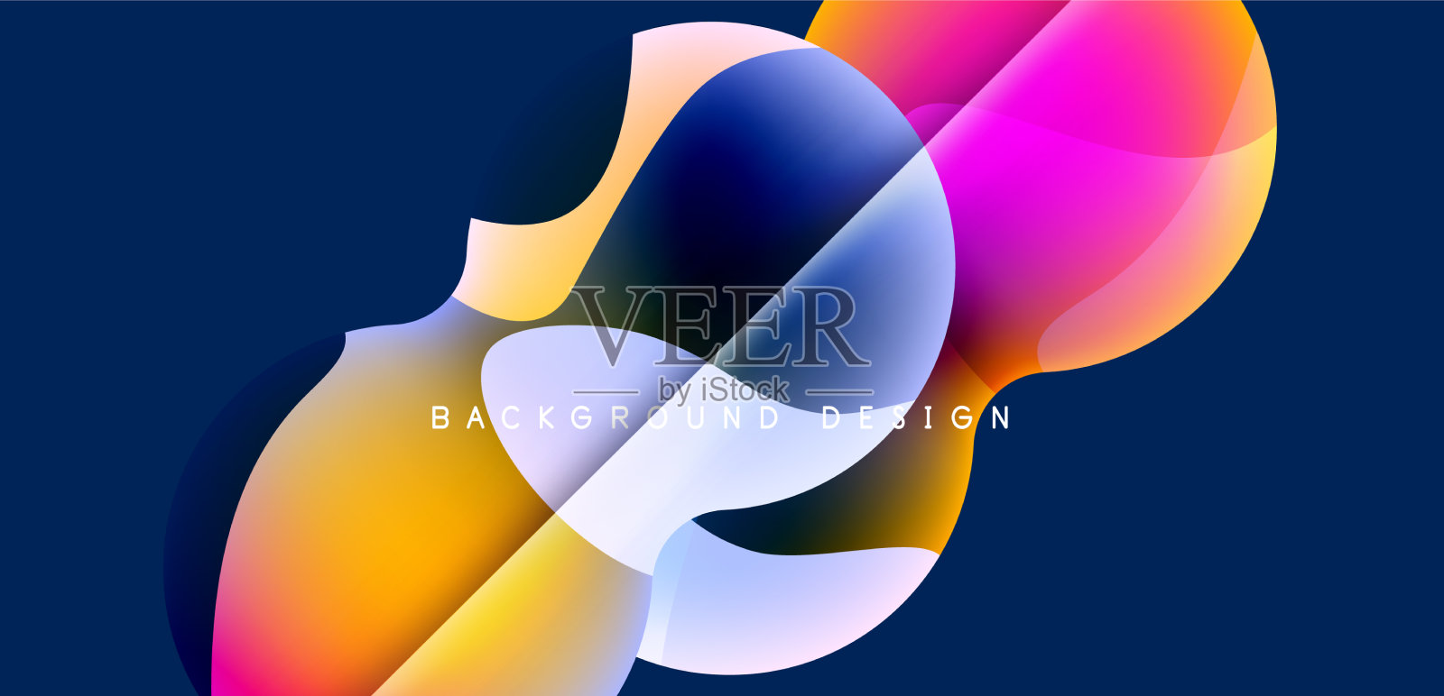 球体和圆圈抽象的背景潮流插画图片素材