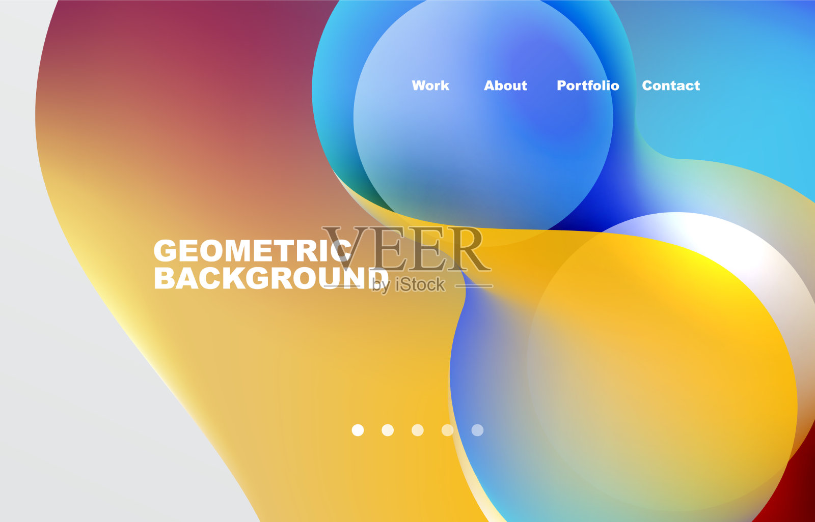 抽象的液体背景为您的登录页插画图片素材