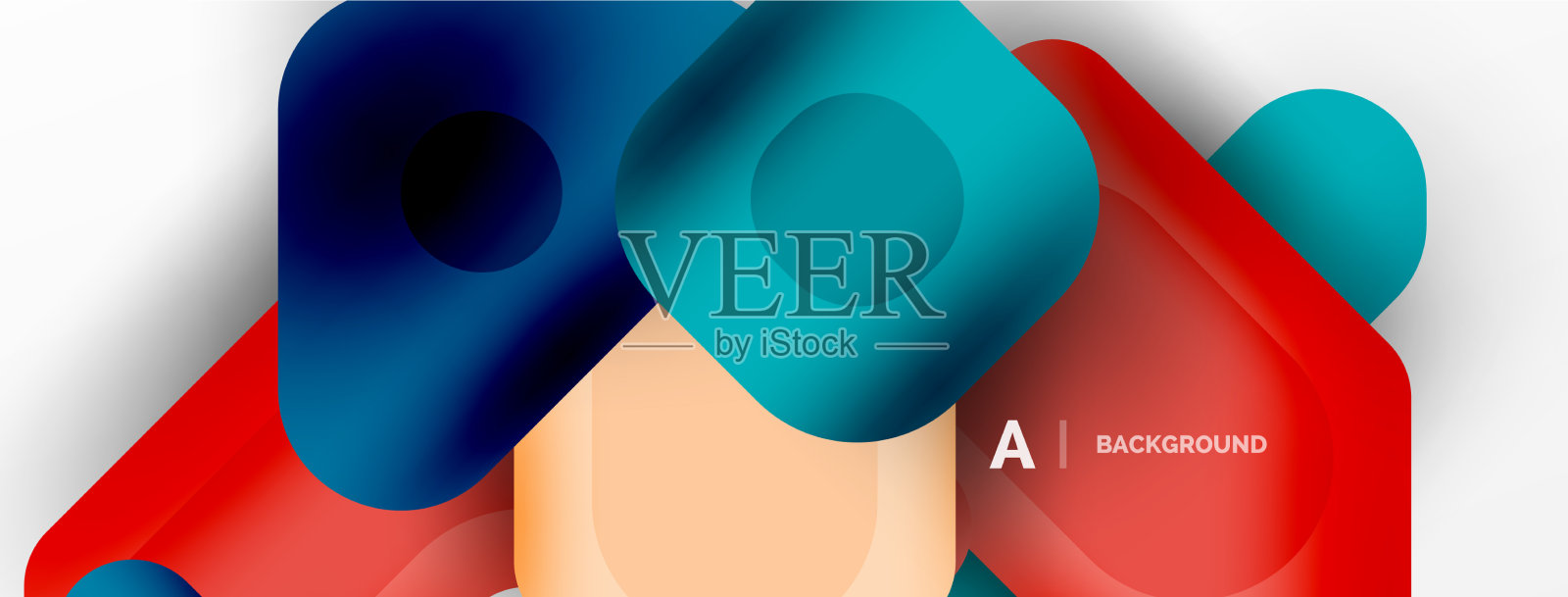 最小的几何抽象背景色彩插画图片素材