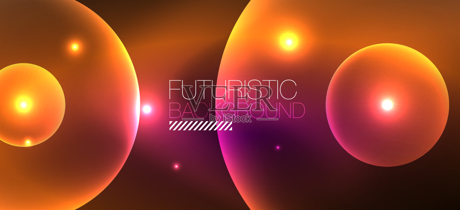 闪亮的霓虹灯几何抽象背景发光插画图片素材