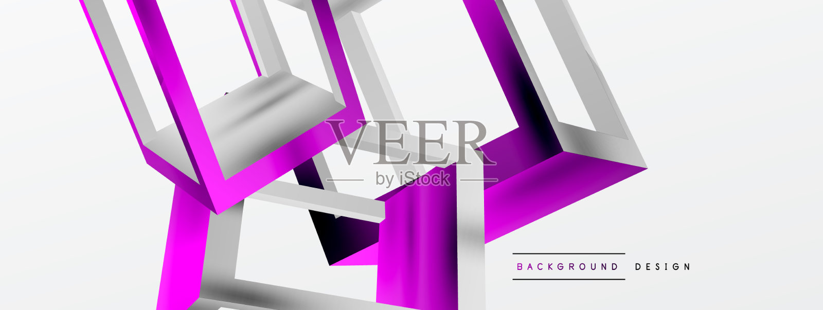 3d立方体形状几何背景新潮插画图片素材