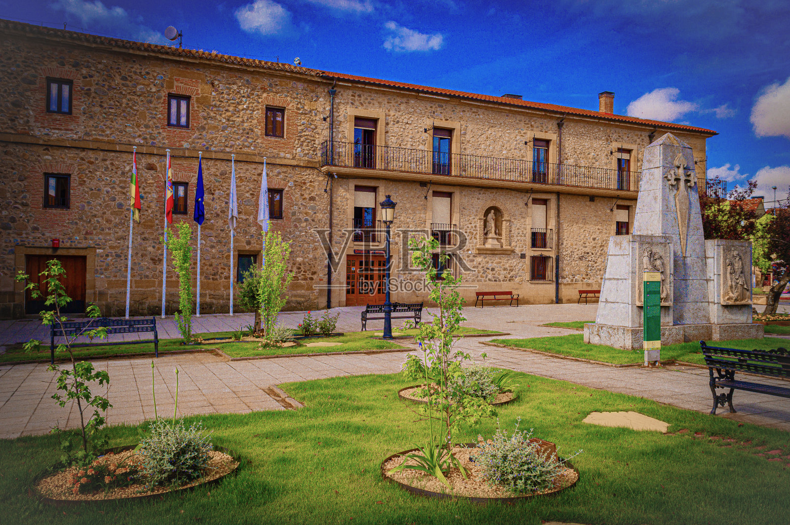 城市街道立面照片摄影图片