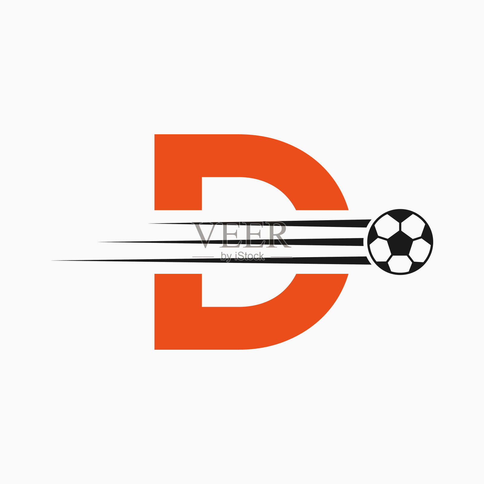 Soccer足球。足球俱乐部标志插画图片素材