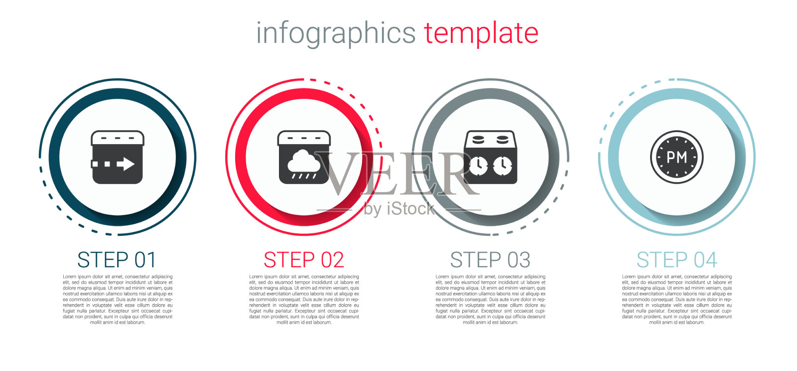 在日历的时钟上设定时间飞逝的秋天插画图片素材