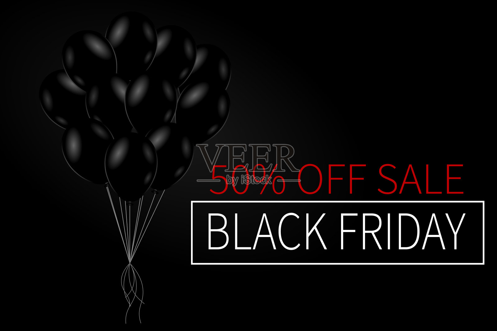 黑色星期五销售横横幅广告，横幅，传单和传单插画图片素材