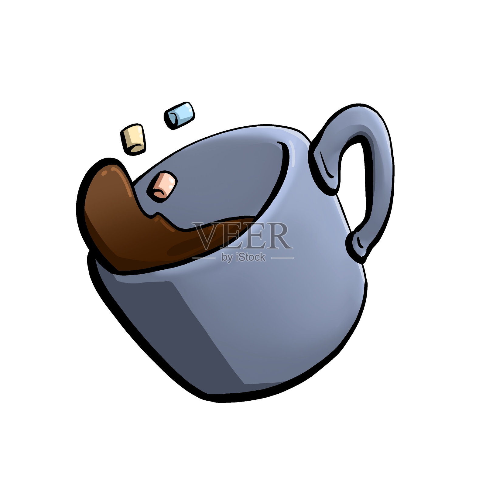 热巧克力插画图片素材