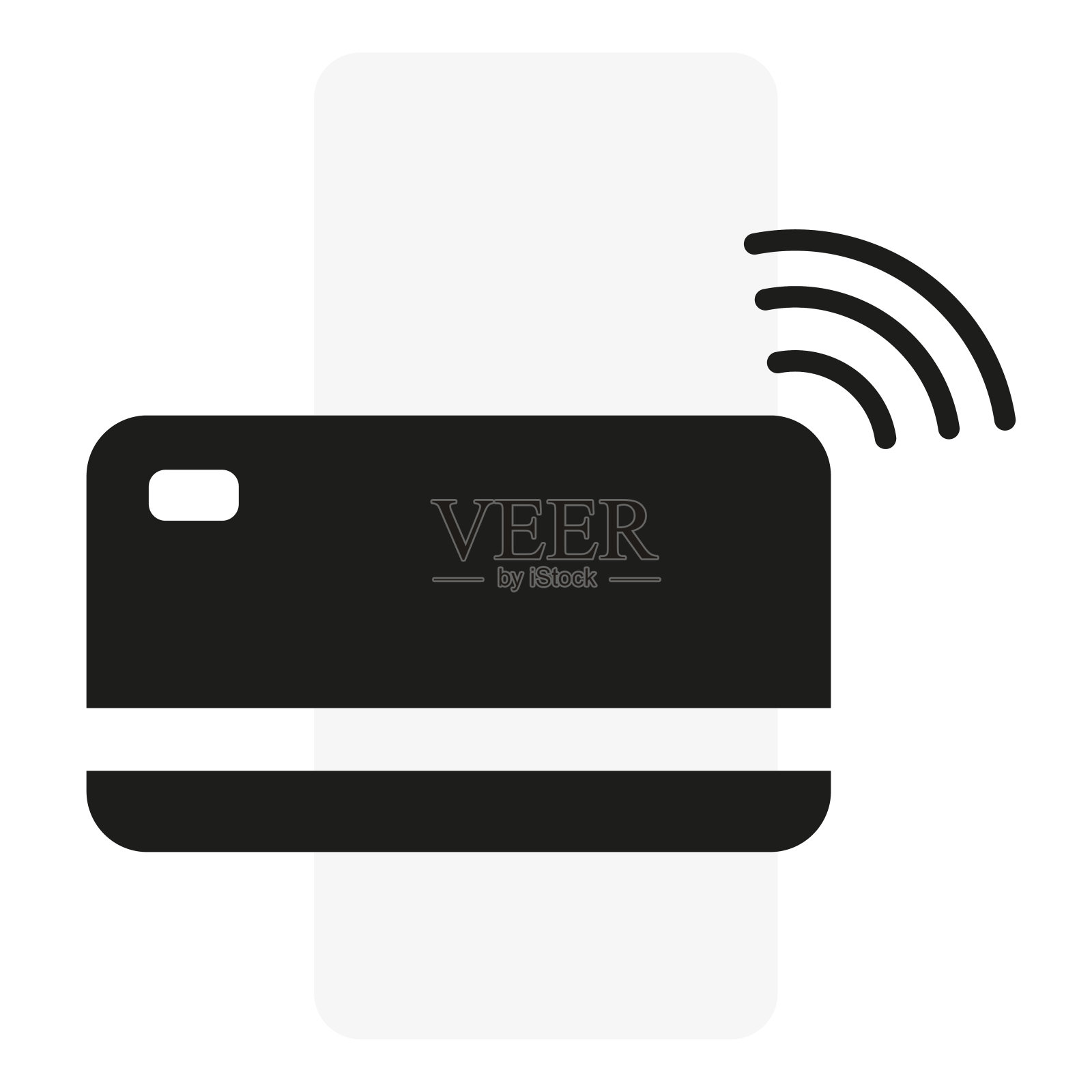 工资卡。计算机技术概念。在线支付，安全。矢量插图。插画图片素材