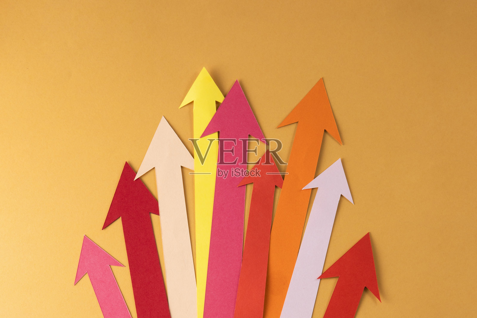 纸箭的选择概念照片摄影图片