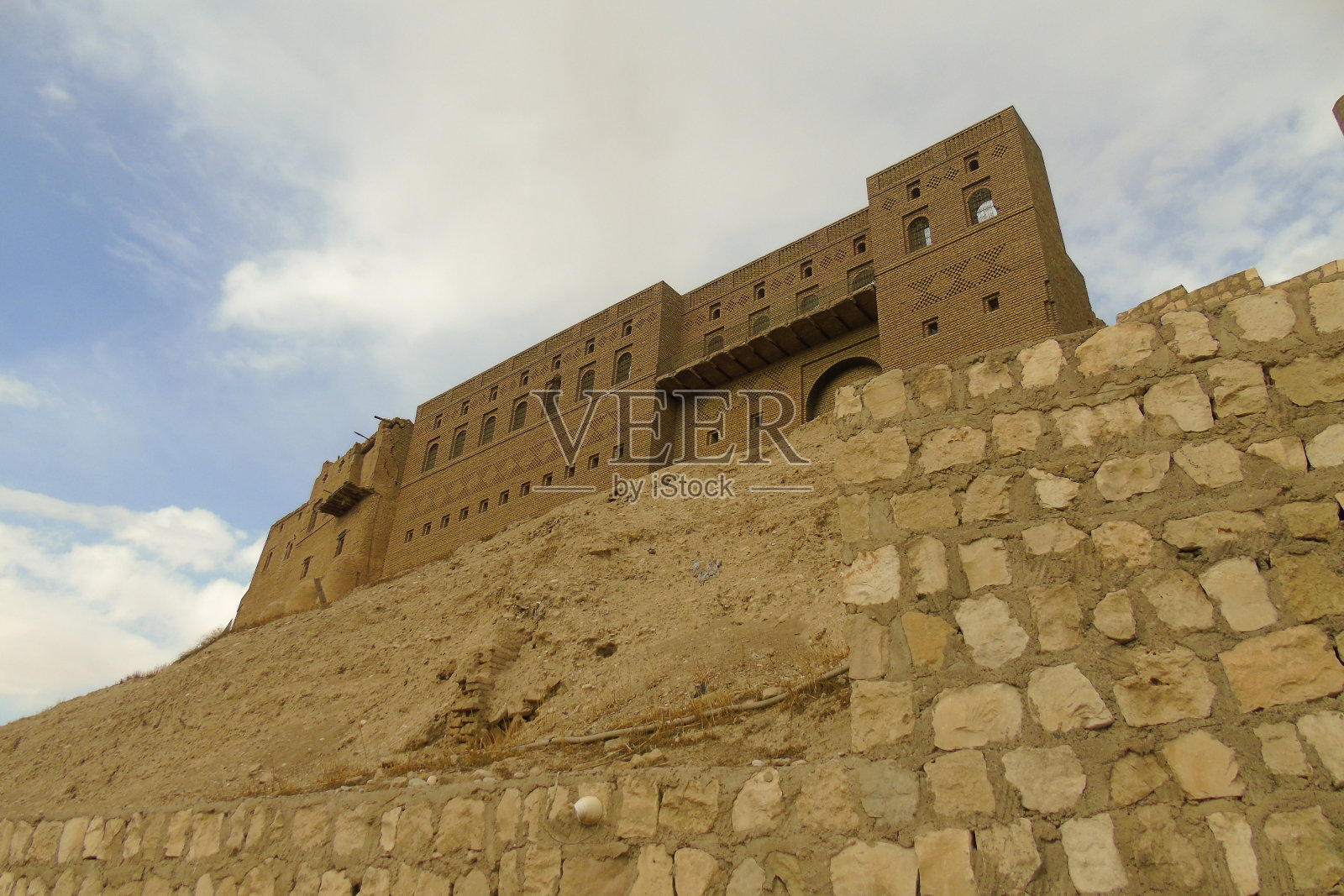 库尔德斯坦伊拉克埃尔比勒城墙照片摄影图片
