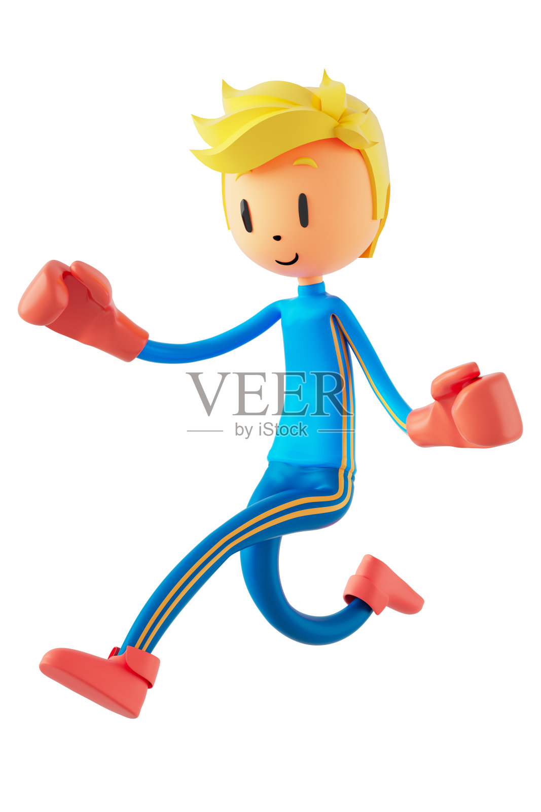 人卡通人物男孩和女孩与运动对象。3 d演示。健身活动行动。在体育比赛中的男人。健康的概念。三维球。运动的行动。智能手机智能手表设计。照片摄影图片