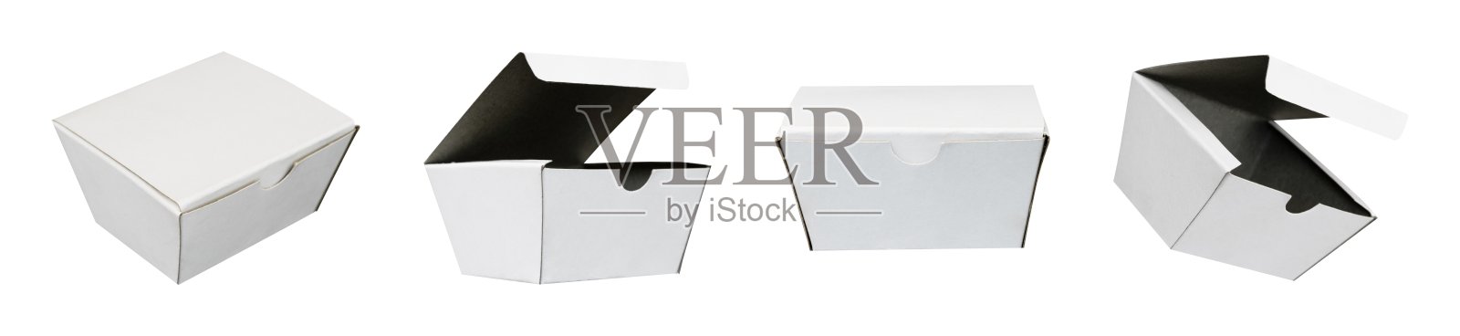 集空白食品包装模型隔离照片摄影图片