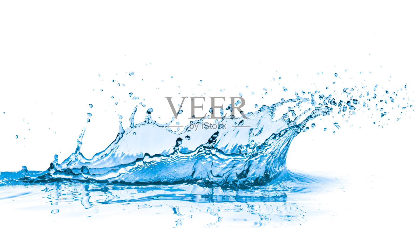 蓝色的水花照片摄影图片