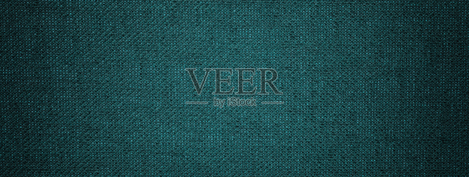 深色祖母绿背景从纺织材料与柳条图案，和小插图。绿色面料结构照片摄影图片