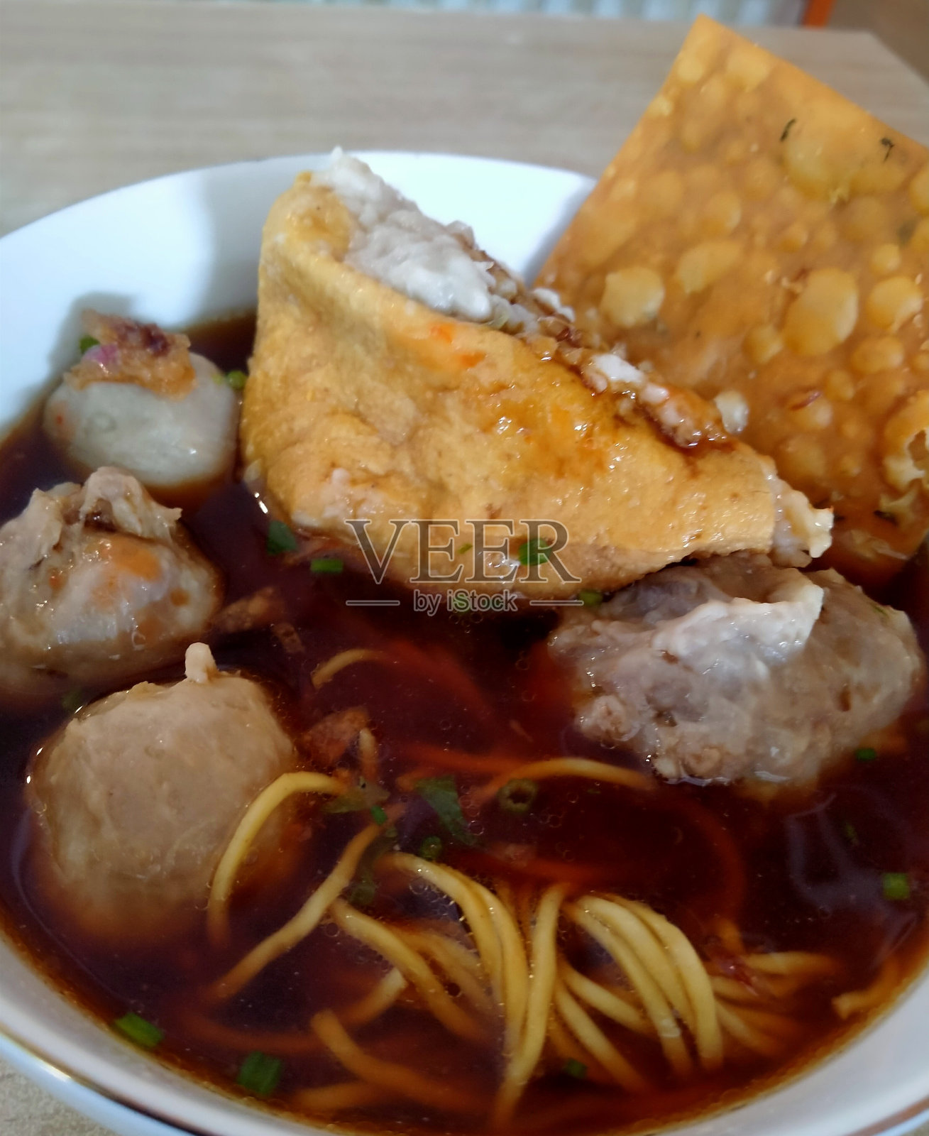 巴克索肉丸汤照片摄影图片