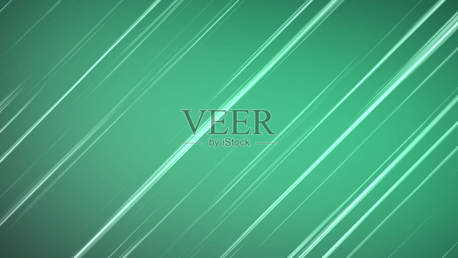 运动动画背景中抽象的软模糊彩色线。薄荷的背景。动态对角线速度闪烁散景灯。高画质4k插画图片素材