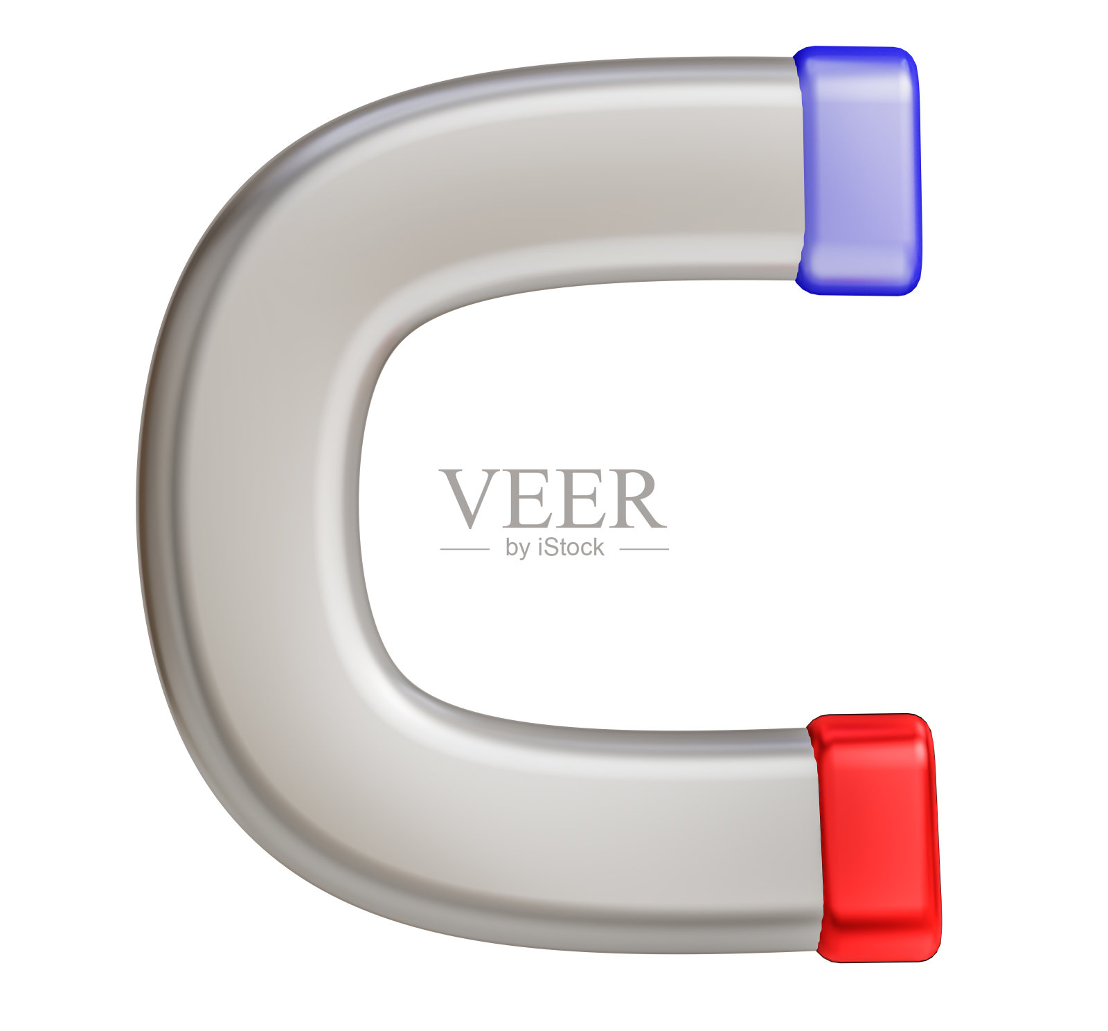 马蹄磁铁3d照片摄影图片