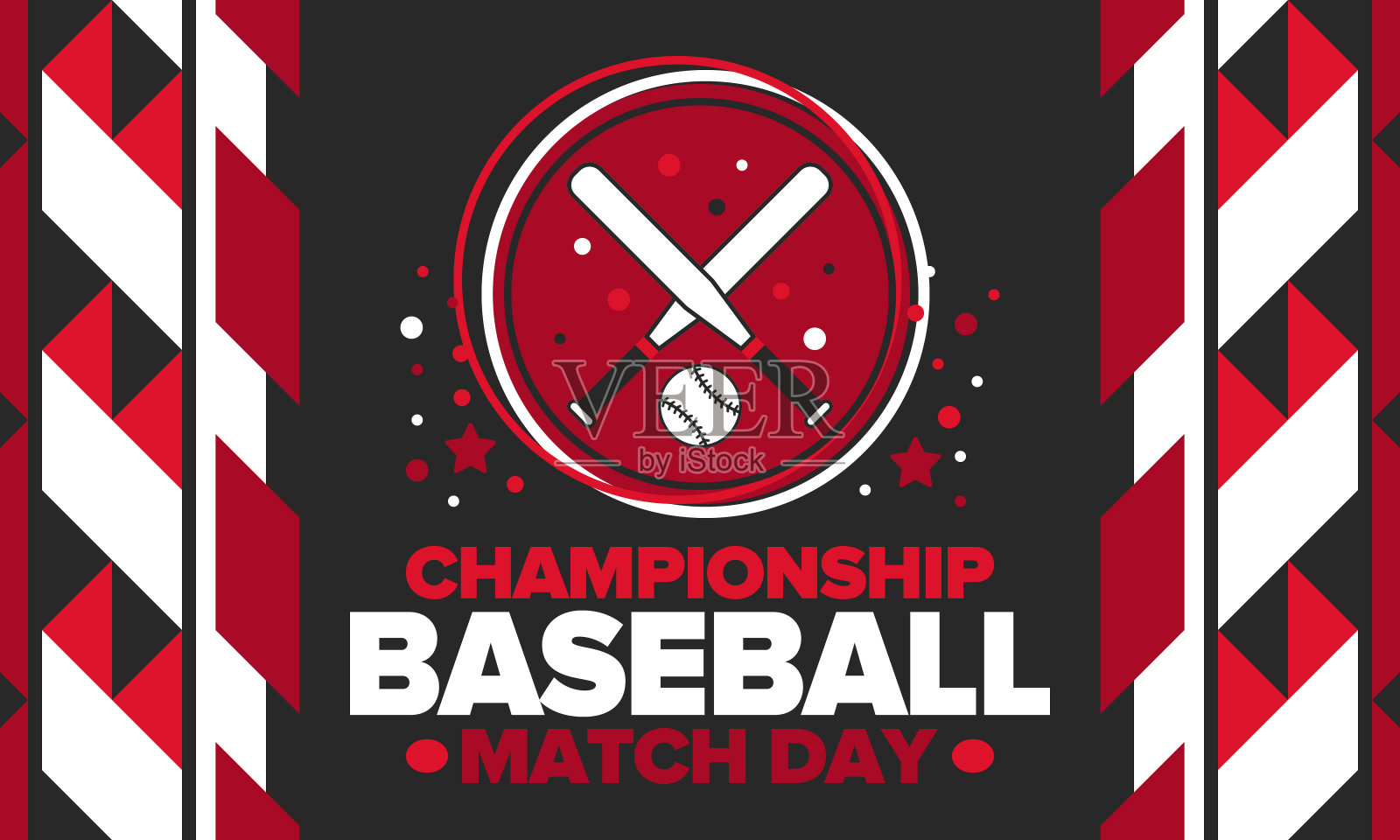 棒球比赛日。常规赛将在三月举行。棒球联赛、团体赛和锦标赛。棒球棒和球。美国的体育派对。专业比赛。运动矢量海报插画图片素材