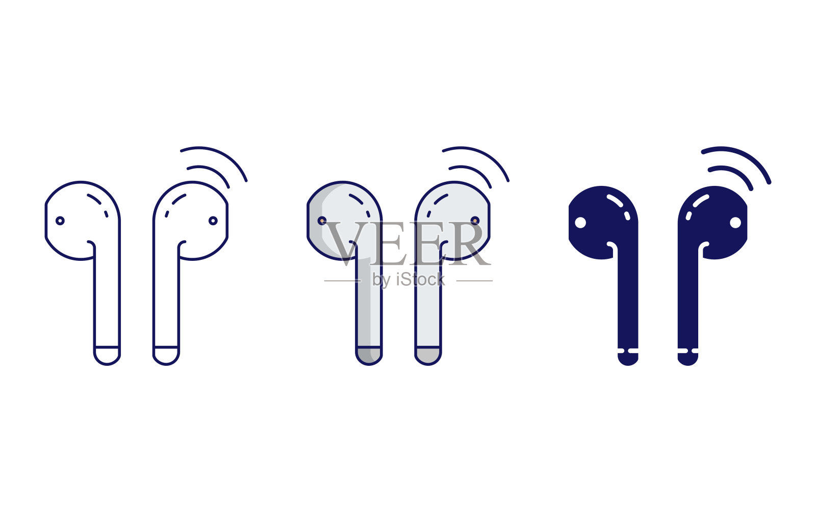 Airpod 图标插画图片素材