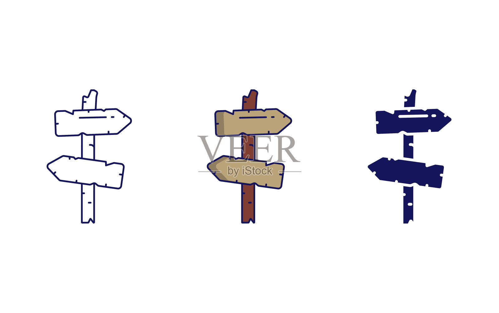 标识板矢量图标图标素材