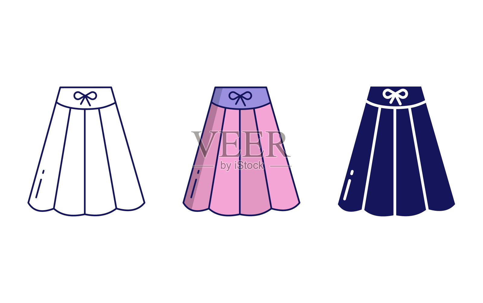 裙子矢量图标插画图片素材
