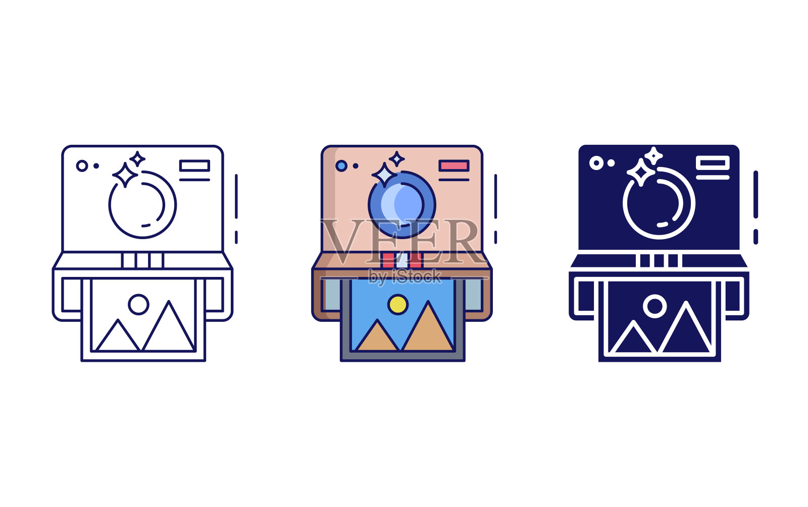 摄像头图标插画图片素材