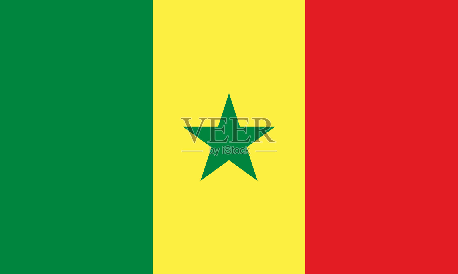 塞内加尔国旗插图插画图片素材