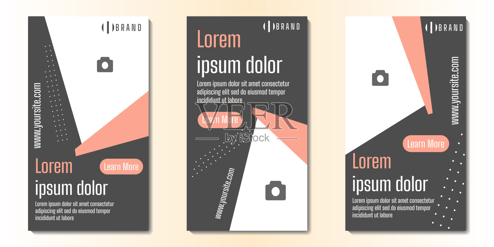 可编辑的社交媒体故事设计模板矢量插图设计模板素材