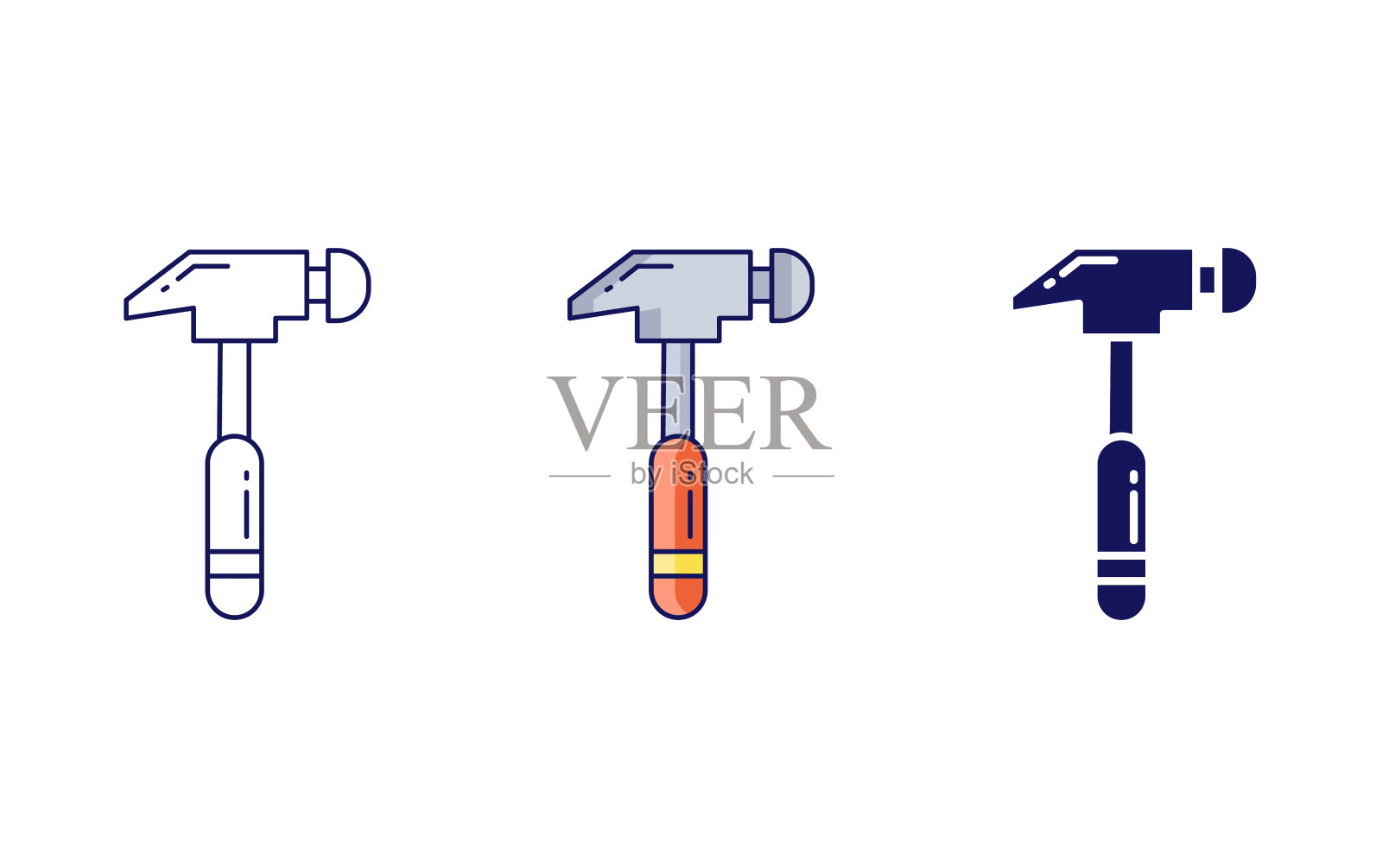 锤子矢量图标图标素材