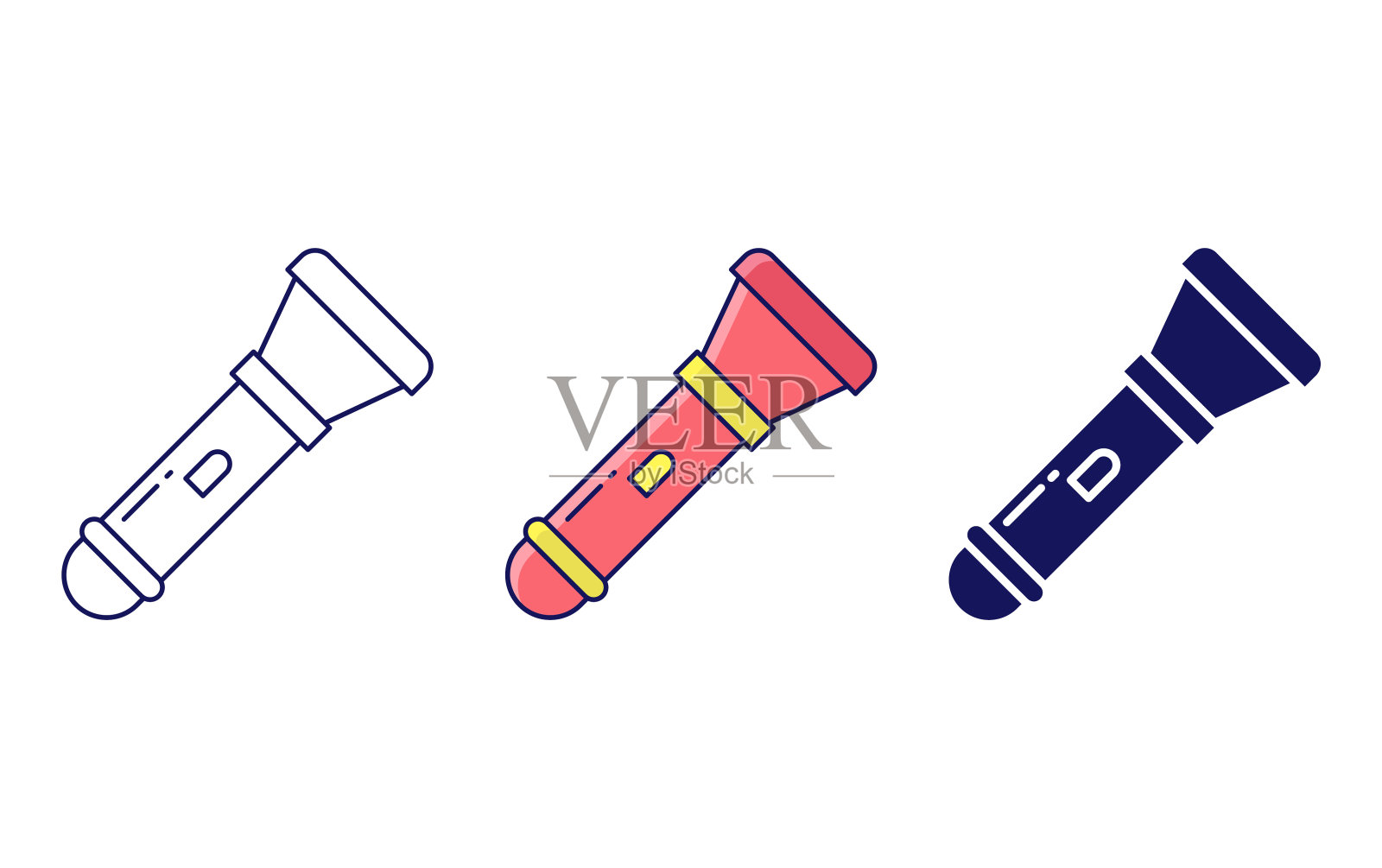 手电筒矢量图标图标素材