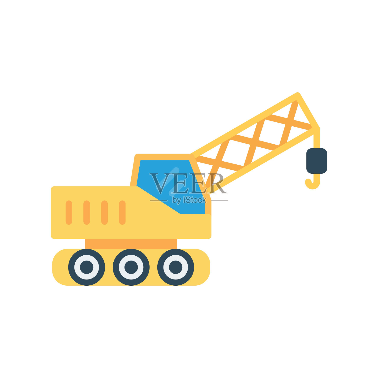 起重机的图标插画图片素材