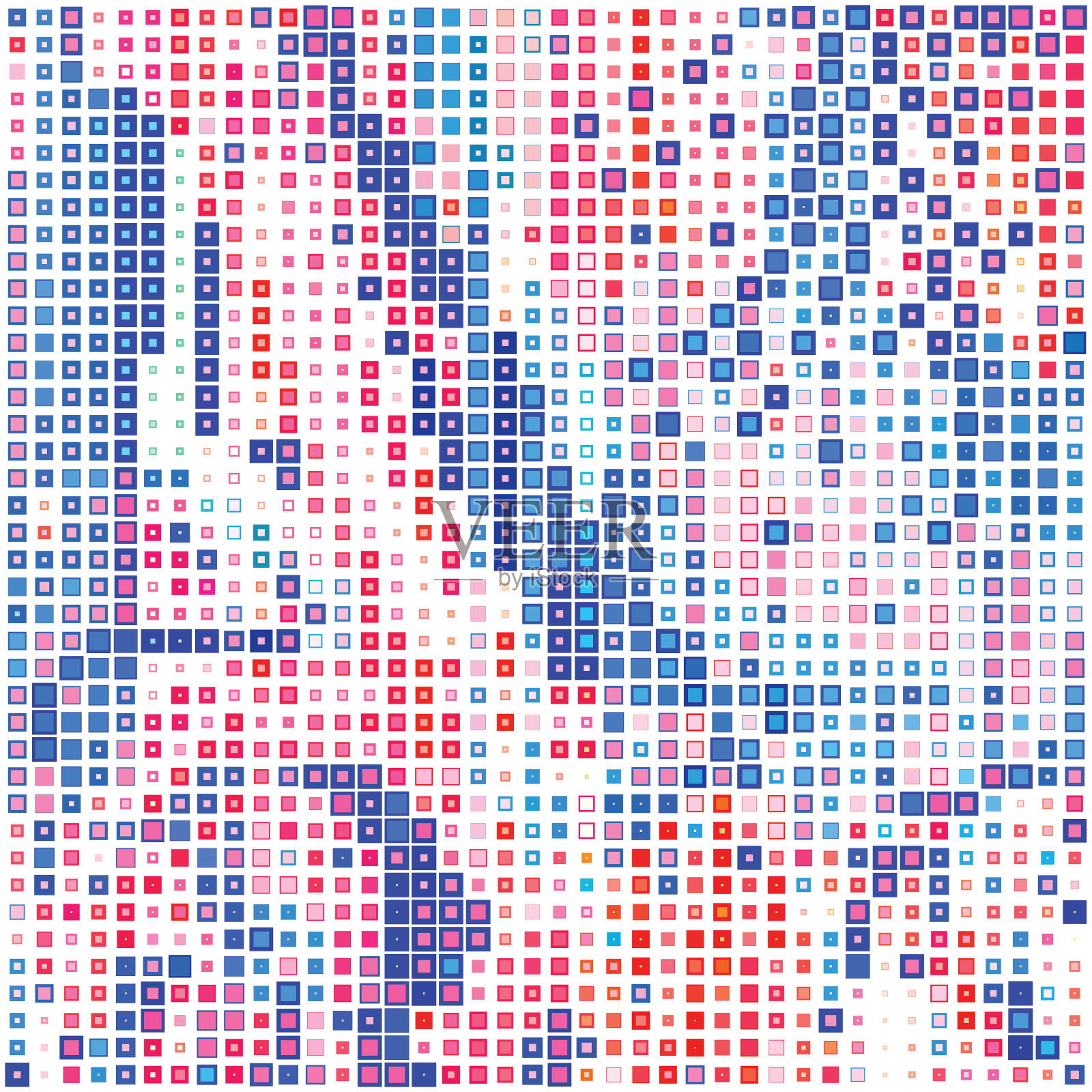 多色艺术装饰马赛克。矢量图形模式插画图片素材