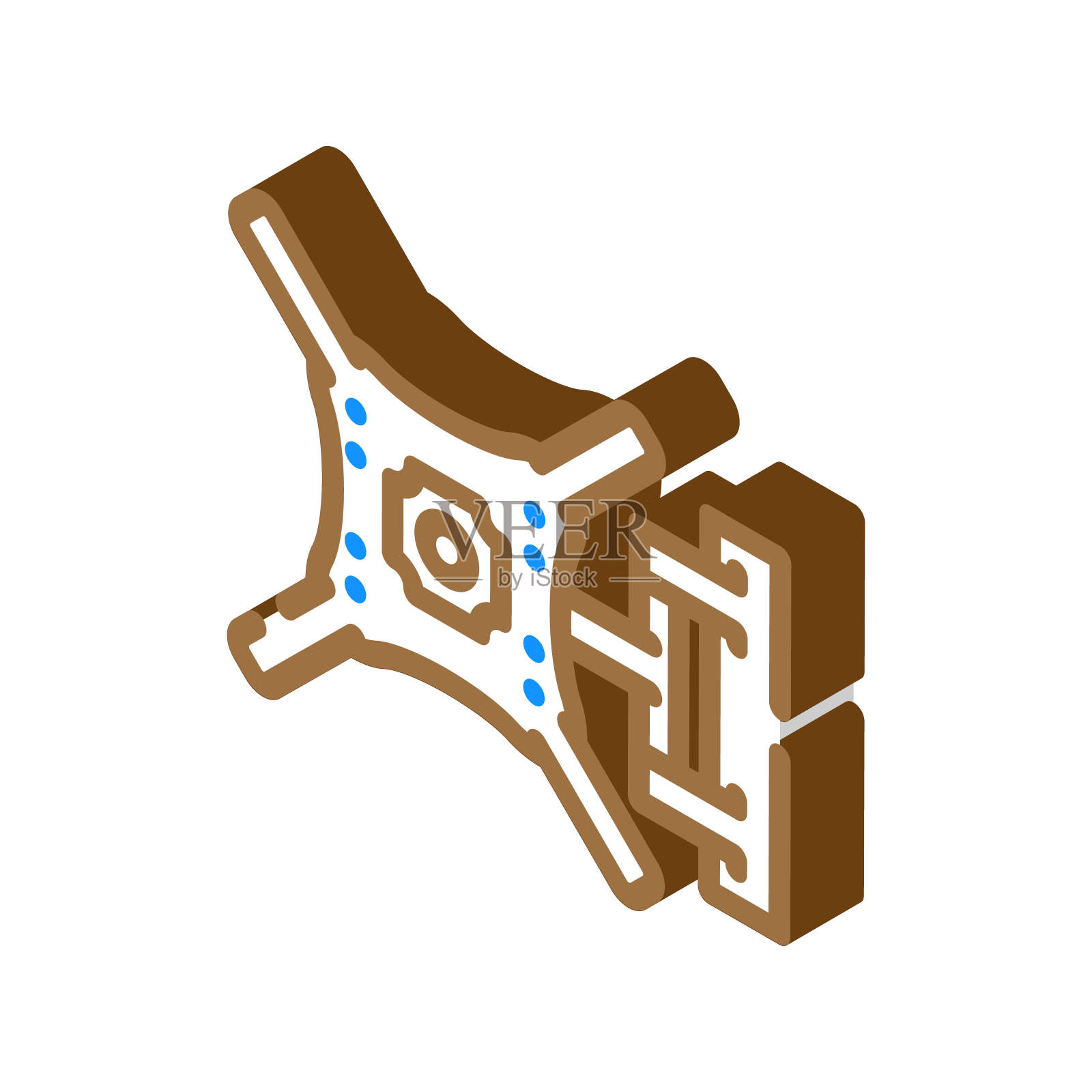 电视墙安装家用配件等距图标矢量插图插画图片素材