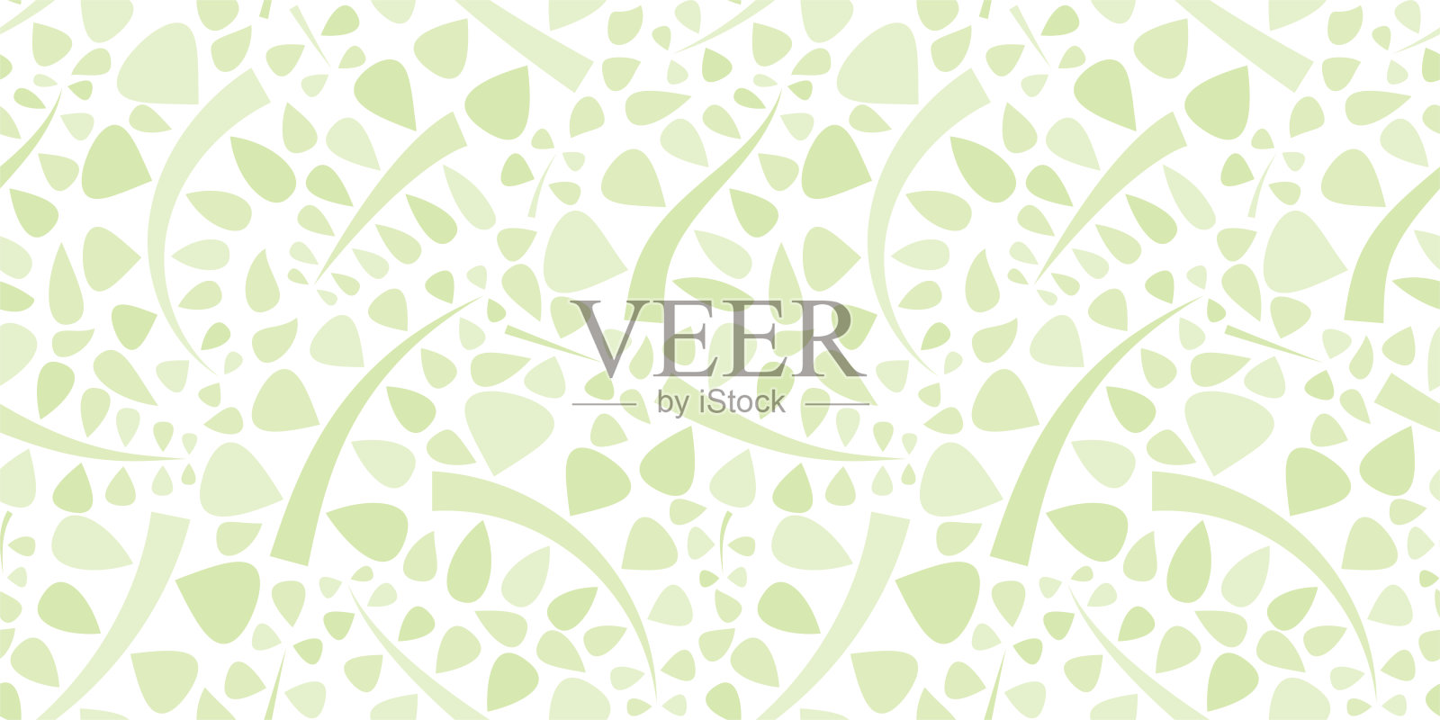 有机主题，植物主题背景。无缝pattern.Vector。插画图片素材