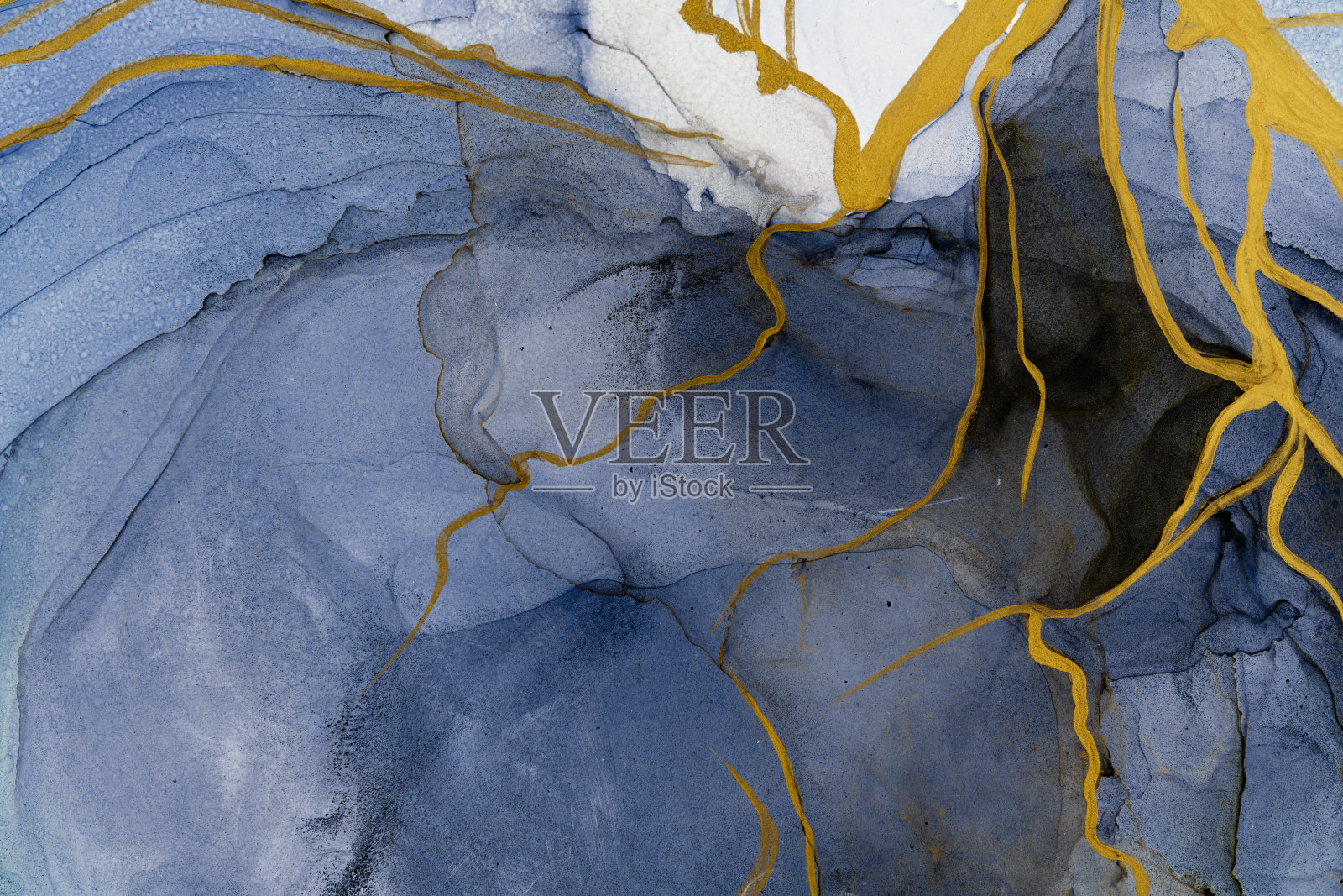 大理石水墨抽象艺术来源于工笔原画抽象背景照片摄影图片