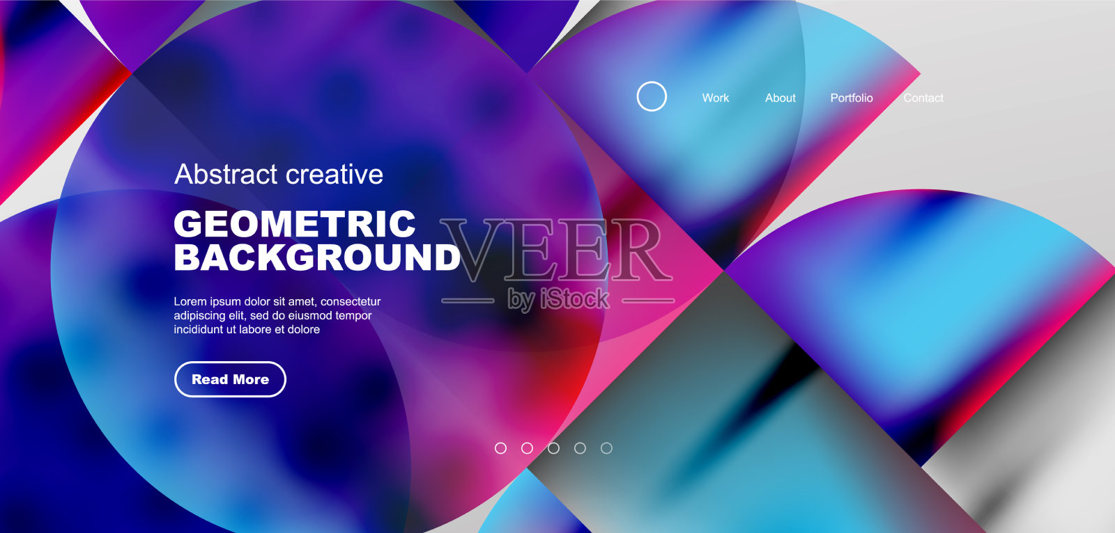 抽象的圆和线几何最小插画图片素材