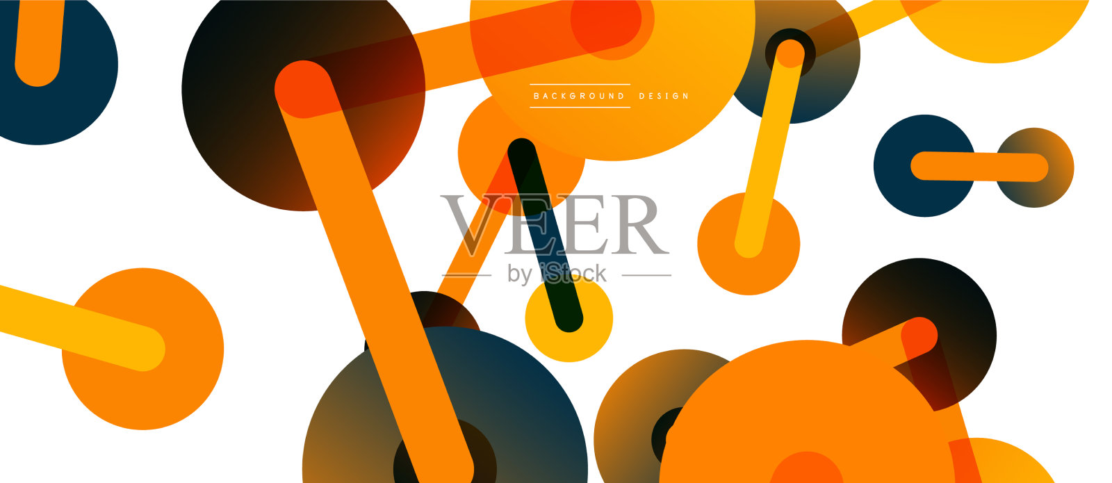 线点连接几何抽象设计元素图片