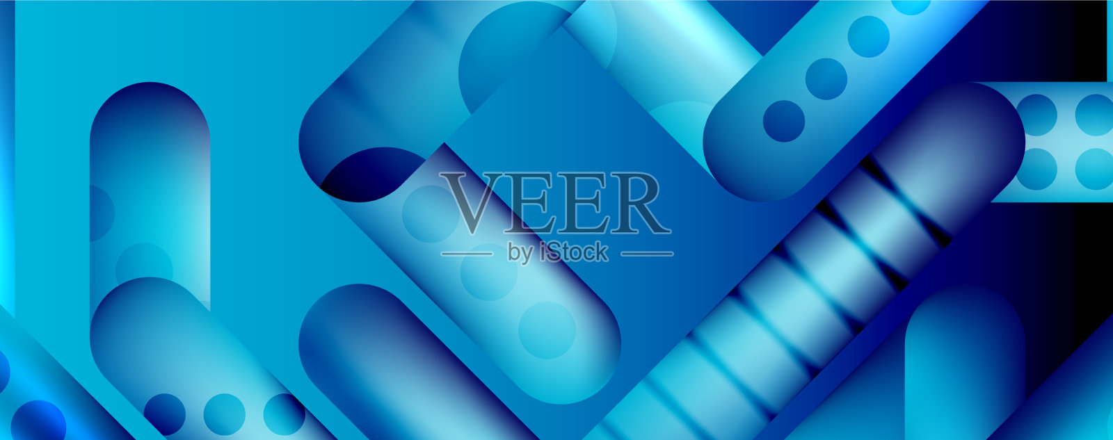 技术圆形线条抽象背景插画图片素材