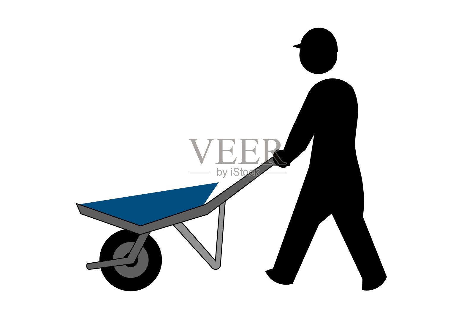 独轮手推车设计元素图片