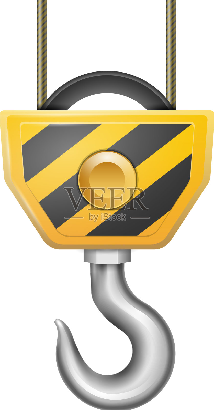 施工起重机吊钩组成设计元素图片