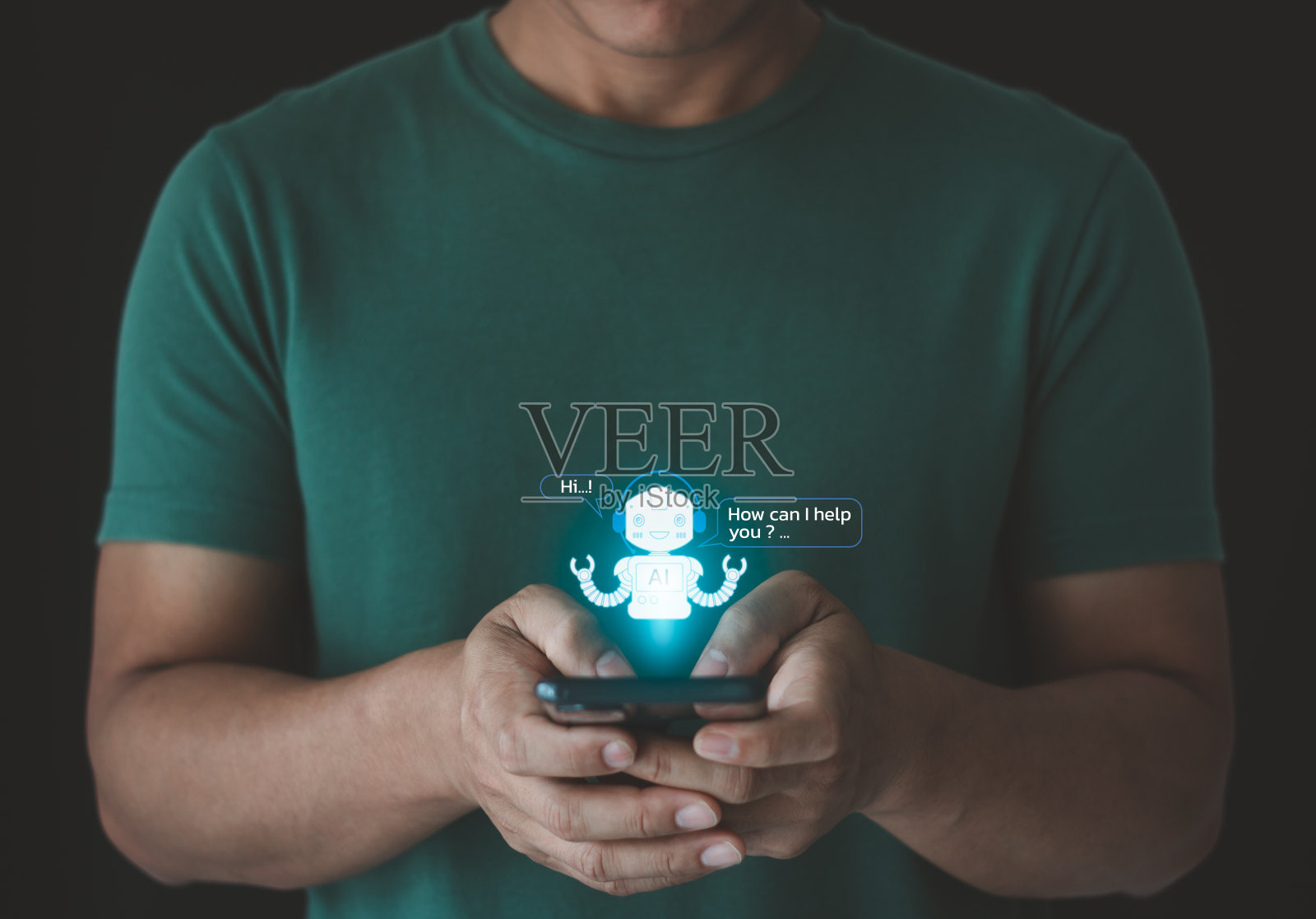 ChatGPT，聊天机器人对话Ai人工智能技术在线客服。数字聊天机器人，机器人应用，OpenAI生成。未来的技术。网上虚拟助理。照片摄影图片