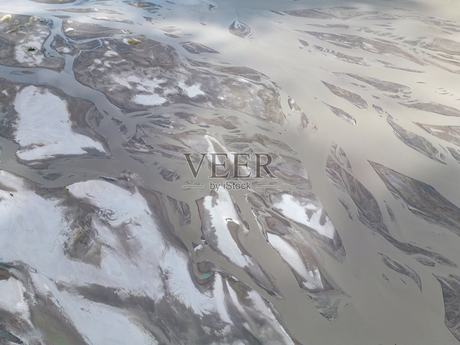 喀喇昆仑高山上的一个池塘湖泊。巴基斯坦吉尔吉特的斯卡杜自然景观背景。在假期旅行。冰川抽象图案艺术纹理背景照片摄影图片