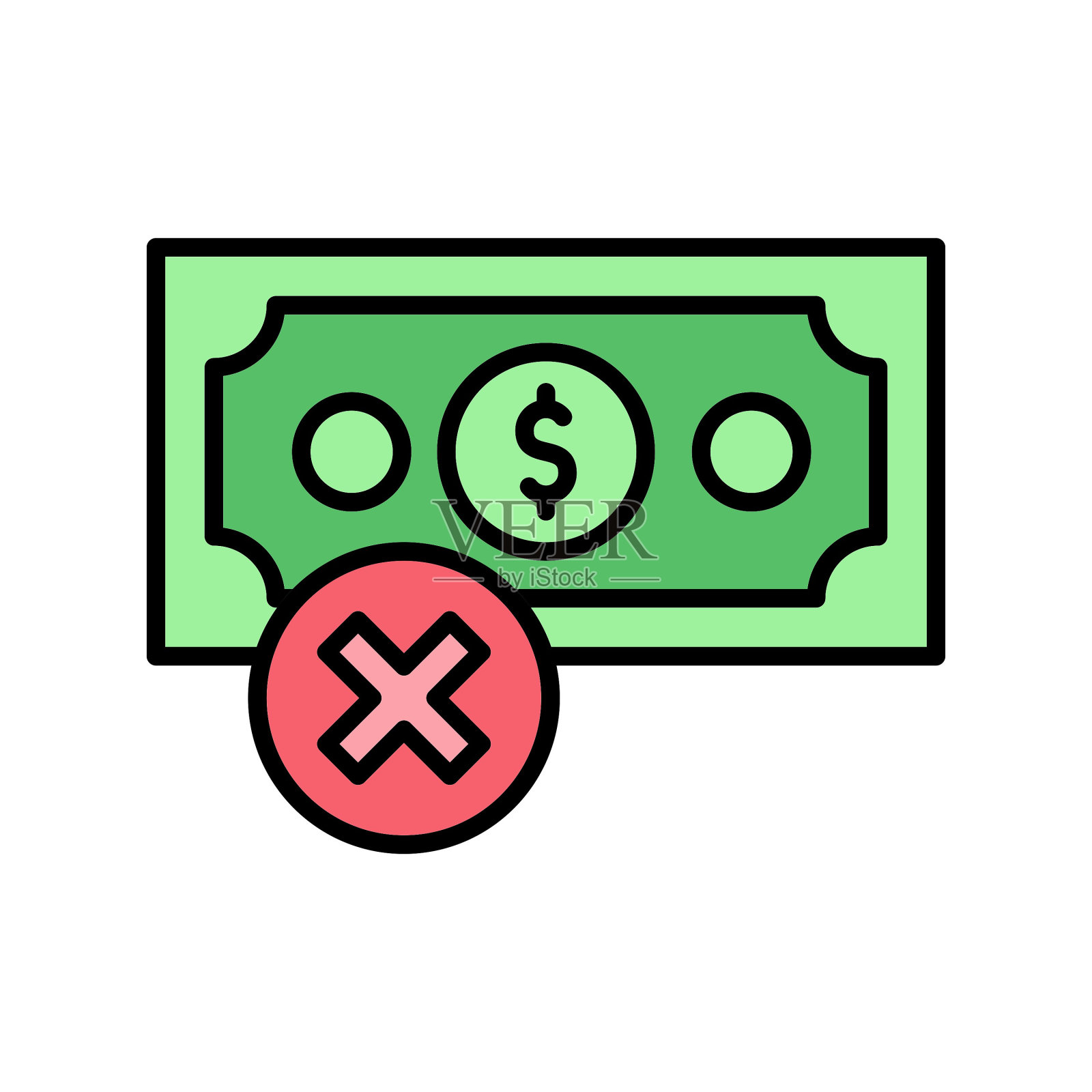 无钱偶像插画图片素材