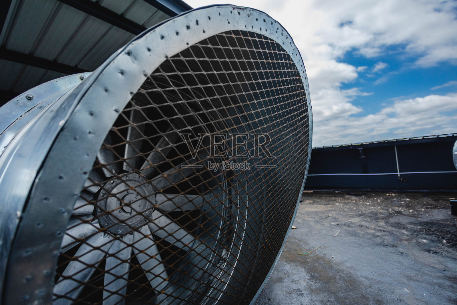 天台空调系统照片摄影图片