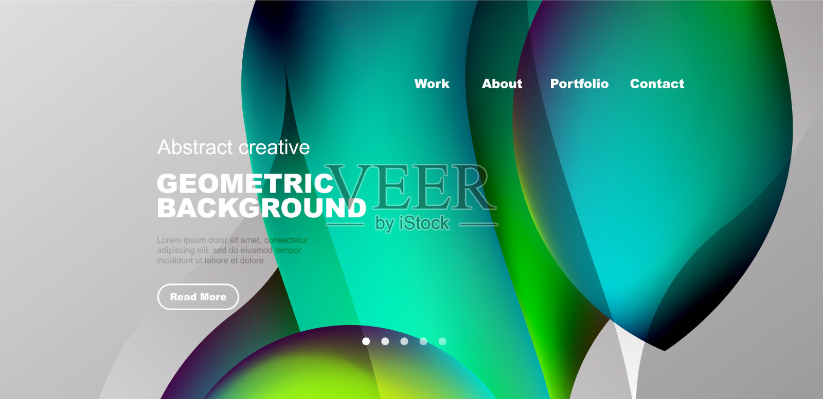 抽象优雅的流动形状背景流体插画图片素材