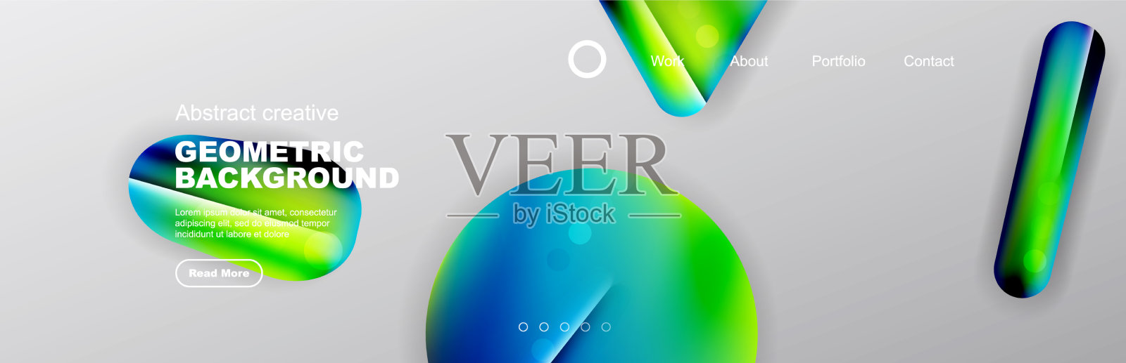 明亮有光泽的重叠几何形状插画图片素材