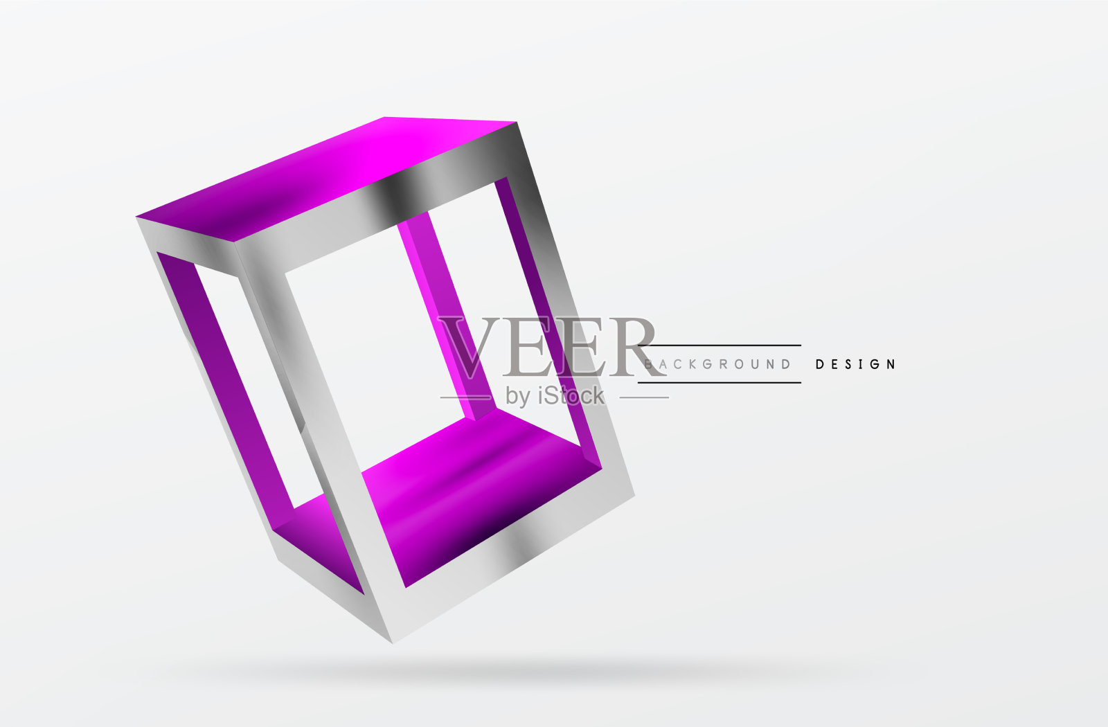 3d立方体形状几何背景新潮插画图片素材