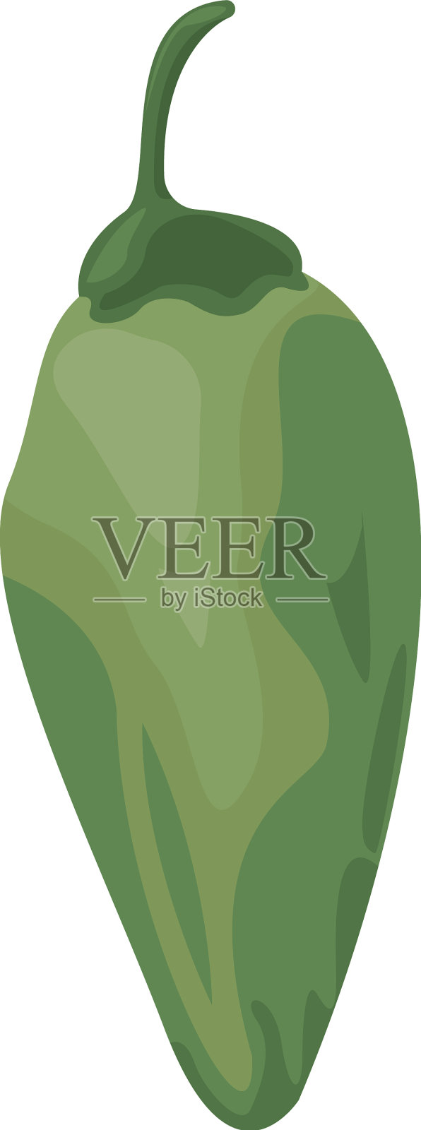 阿纳海姆辣椒蔬菜插画图片素材