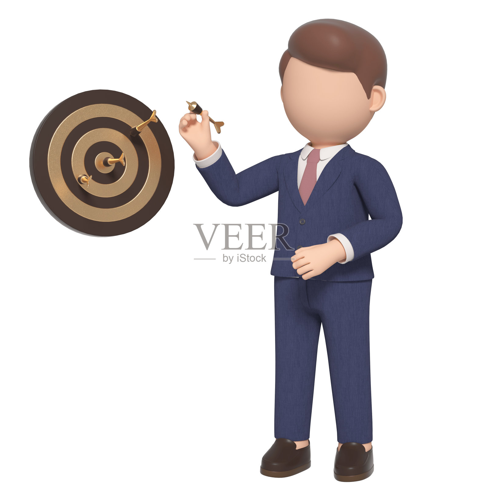 3D商务男照片摄影图片